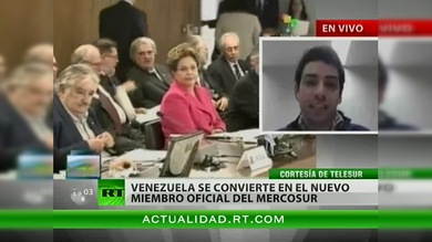 Chávez tras el ingreso de Venezuela en Mercosur: el bloque será la quinta potencia