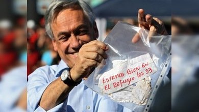 La frase "estamos bien en el refugio los 33" ya tiene derechos de autor