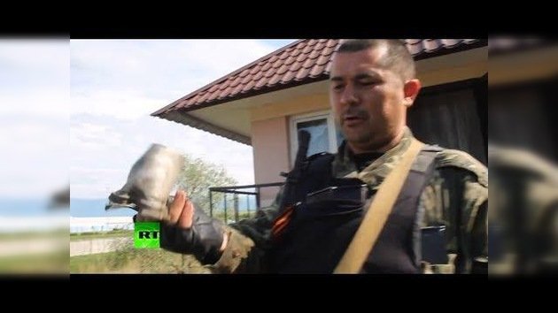 "Estamos en guerra": Charcos de sangre, marcas de bala y rastro de cohetes en Slaviansk