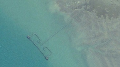 Google Earth revela un sistema gigante de pesca furtiva en el golfo Pérsico