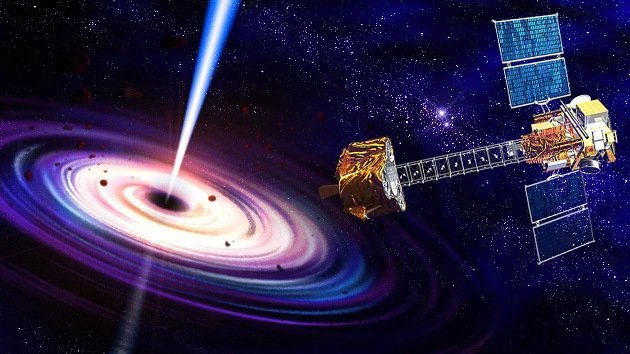 El telescopio orbital nuclear NuSTAR empezó a observar su primer agujero negro