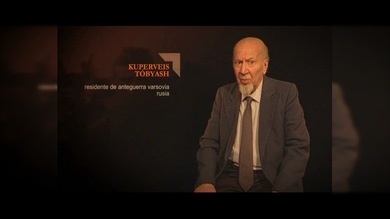 "TESTIGOS DE LA GUERRA". Kuperveis Tóbyash : Residente de anteguerra Varsovia. Rusia
