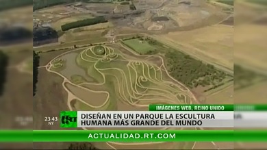 Un parque en Inglaterra, la escultura humana más grande del mundo