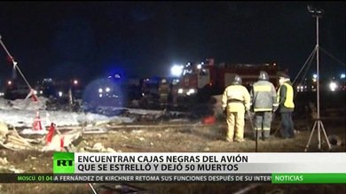 Viaje sin retorno: encuentran cajas negras del avión que se estrelló en Kazán