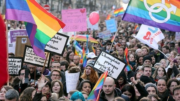 Fotos: Manifestación multitudinaria en París a favor del 'matrimonio gay'