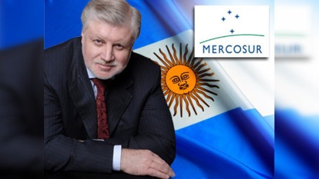 El mayor senador ruso visita Buenos Aires