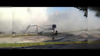 ‘Cinco vidas’: Gatito escapa a un incendio y al colapso de un edificio