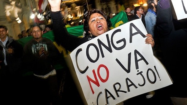 Perú decreta el estado de emergencia ante las protestas por el proyecto minero Conga
