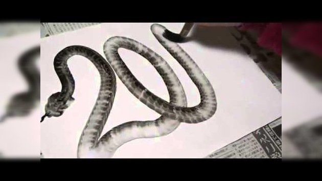 ¿Cómo dibujar una serpiente de un solo trazo?