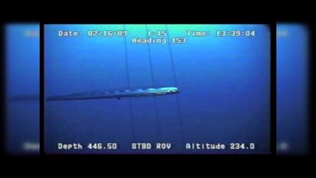 Filman un gigante pez remo en el Golfo de México