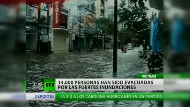 14.000 personas evacuadas a causa de las inundaciones en Vietnam