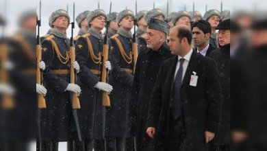Empieza la visita oficial del presidente afgano, Hamid Karzai, a Moscú