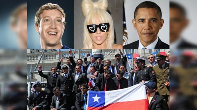 Mineros chilenos disputarán título de "Personaje del Año" con Gaga y Obama