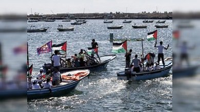 Los miembros de la apresada Flotilla de la Libertad regresan a casa