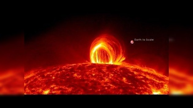Lluvia coronal en el Sol, un raro fenómeno en imágenes de la NASA