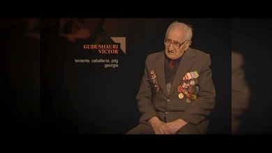"TESTIGOS DE LA GUERRA". Gudushauri Víctor : teniente, caballería, PDG. Georgia