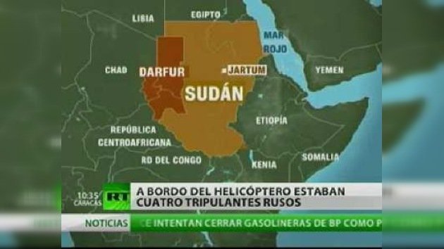 Rebeldes sudaneses secuestran un helicóptero con cuatro rusos a bordo