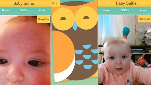 'Selfies' desde la cuna: una aplicación permite a los bebés autorretratarse