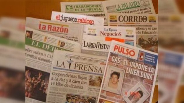 Los periodistas bolivianos protestan contra la 'ley antirracista'