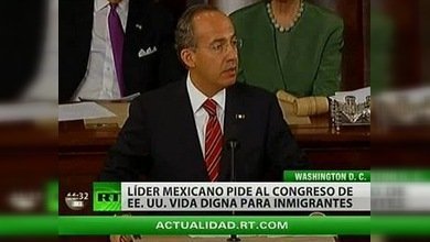 Calderón pide al Congreso de EE. UU. una vida digna para los inmigrantes