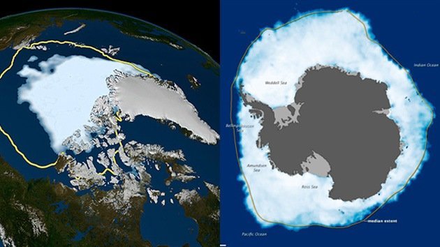 Comportamiento 'bipolar': El Ártico disminuye y la Antártida se extiende