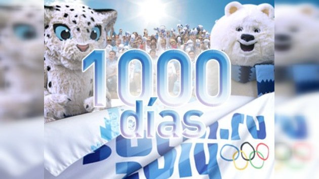 1000 días hasta el inicio de los Juegos Olímpicos de Invierno 2014 en Sochi