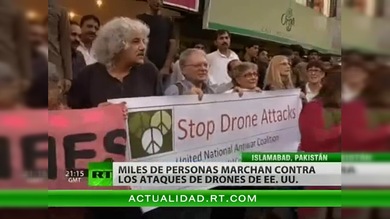 Multitudinarias protestas en Pakistán contra los ataques de drones de EE.UU.