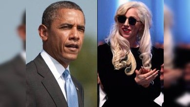 El aspecto de Lady Gaga asusta a Barack Obama