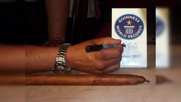 Un puro de casi 82 metros de longitud, posible nuevo Guinness cubano