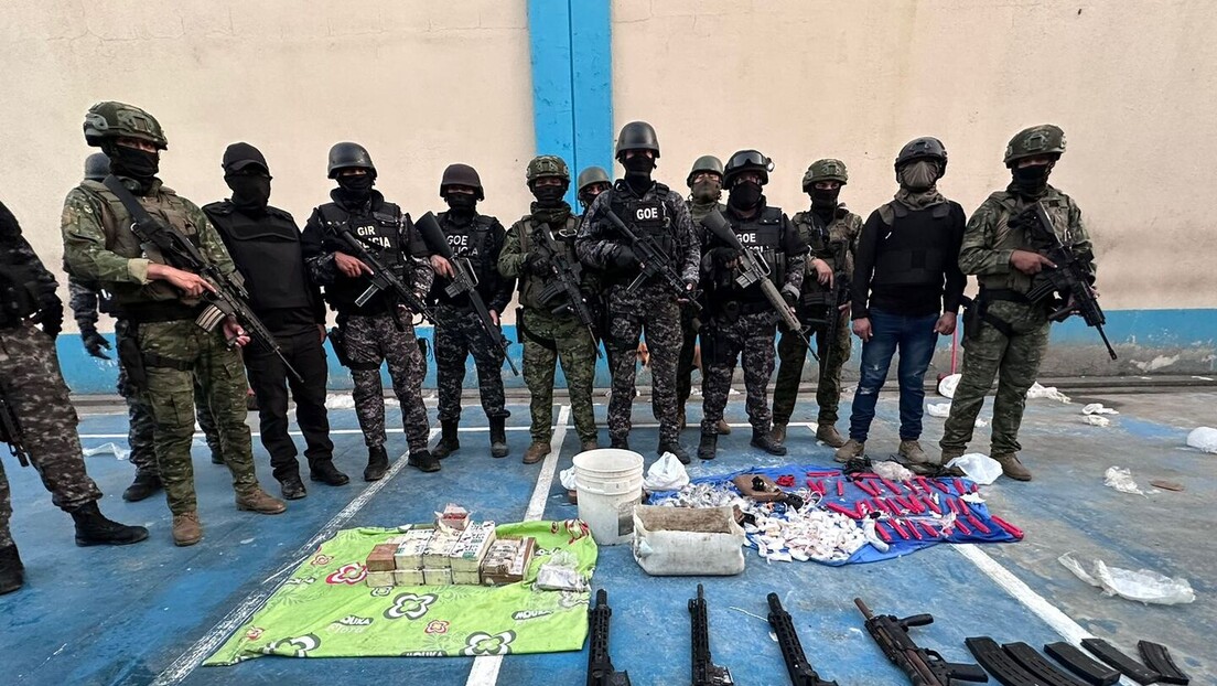 Armas, explosivos e telefones celulares: os resultados das recentes intervenções nas prisões do Equador