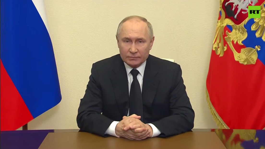 Vladimir Putin realiza primeiro discurso após ataque terrorista em Moscou