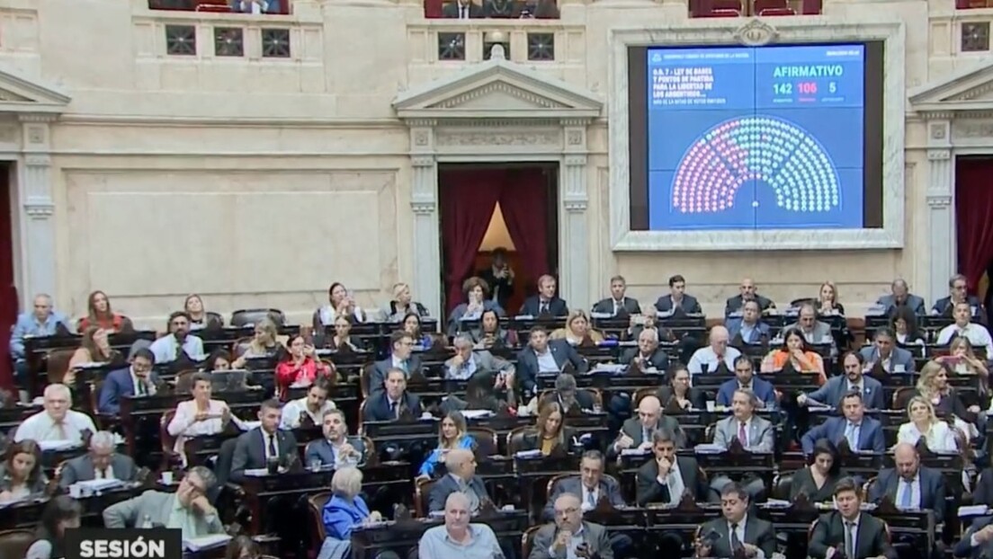 Câmara dos Deputados da Argentina aprova a Lei de Bases de Milei