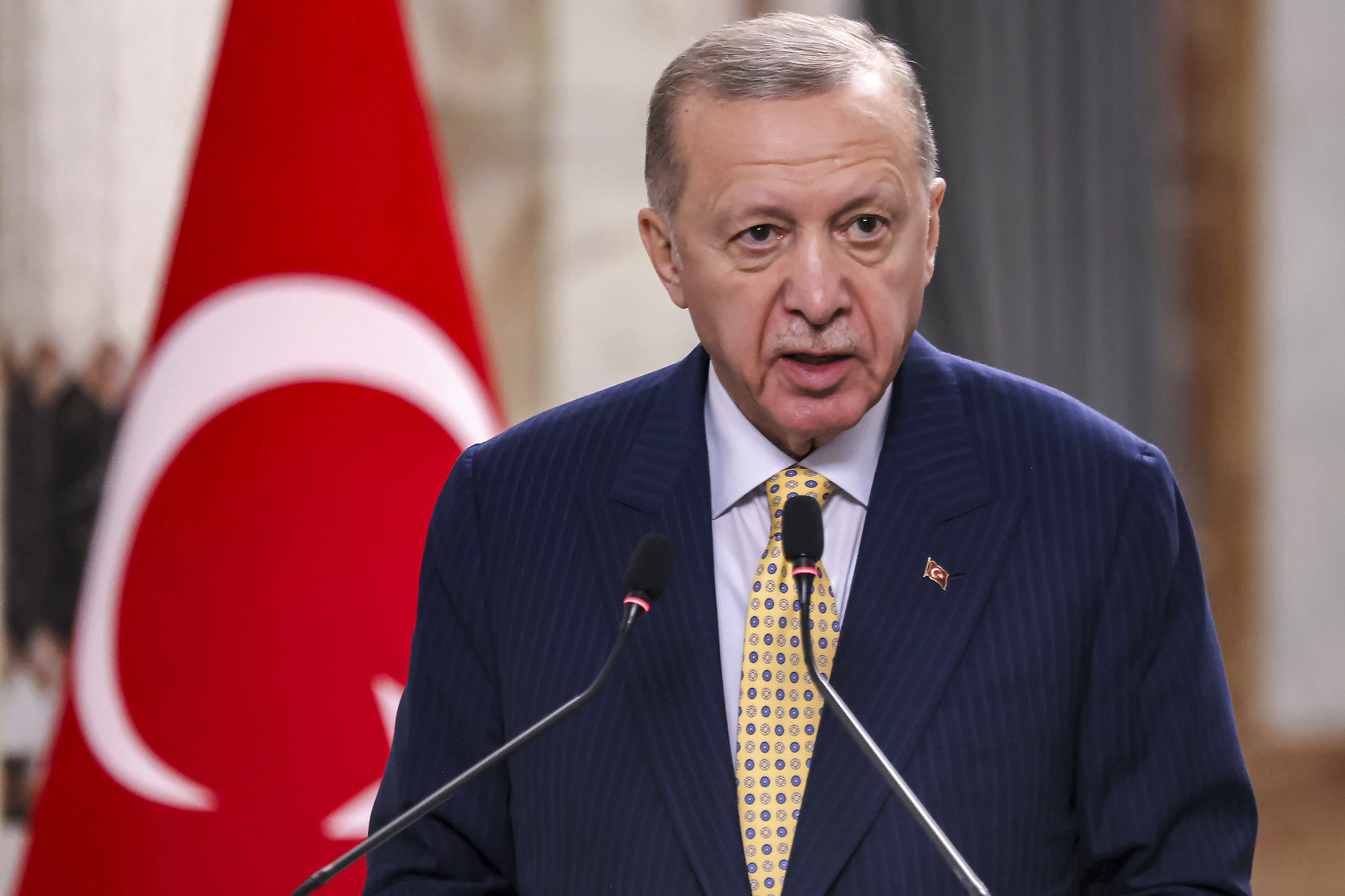 O Presidente da Turquia, Recep Tayyip Erdogan