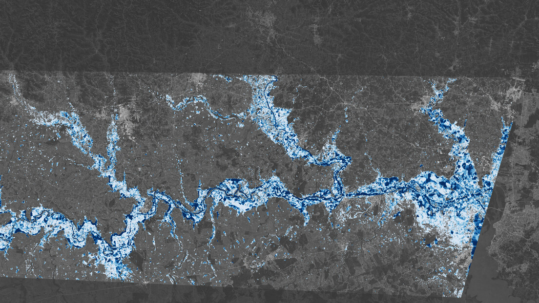 NASA divulga imagem das inundações no Rio Grande do Sul