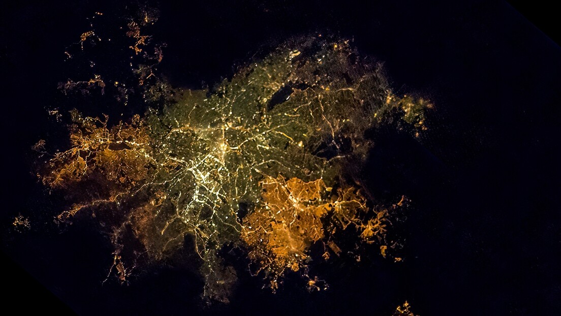 Incrível imagem mostra as luzes de São Paulo vistas do espaço