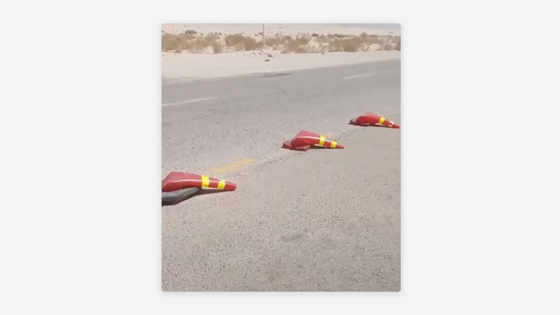 VÍDEO: Calor intenso derrete cones de trânsito nas estradas do Kuwait