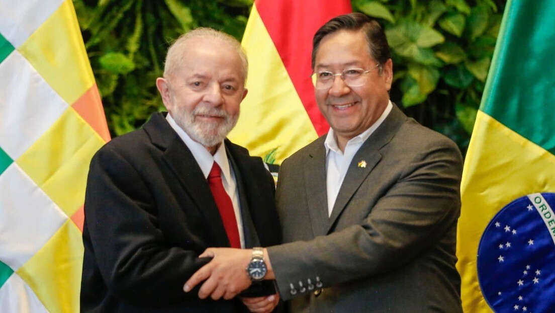 Luis Arce recebe Lula na Bolívia