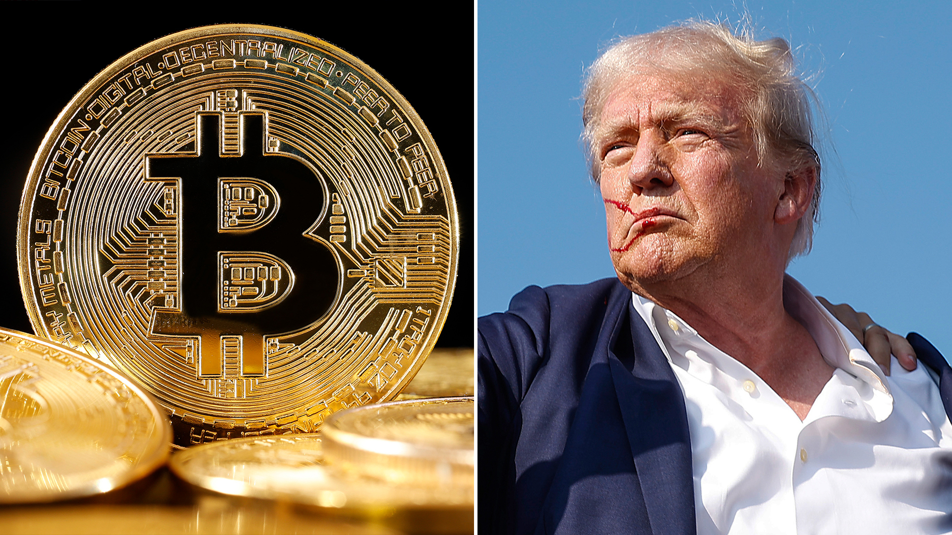 Bitcoin sobe quase 10% após atentado contra Trump