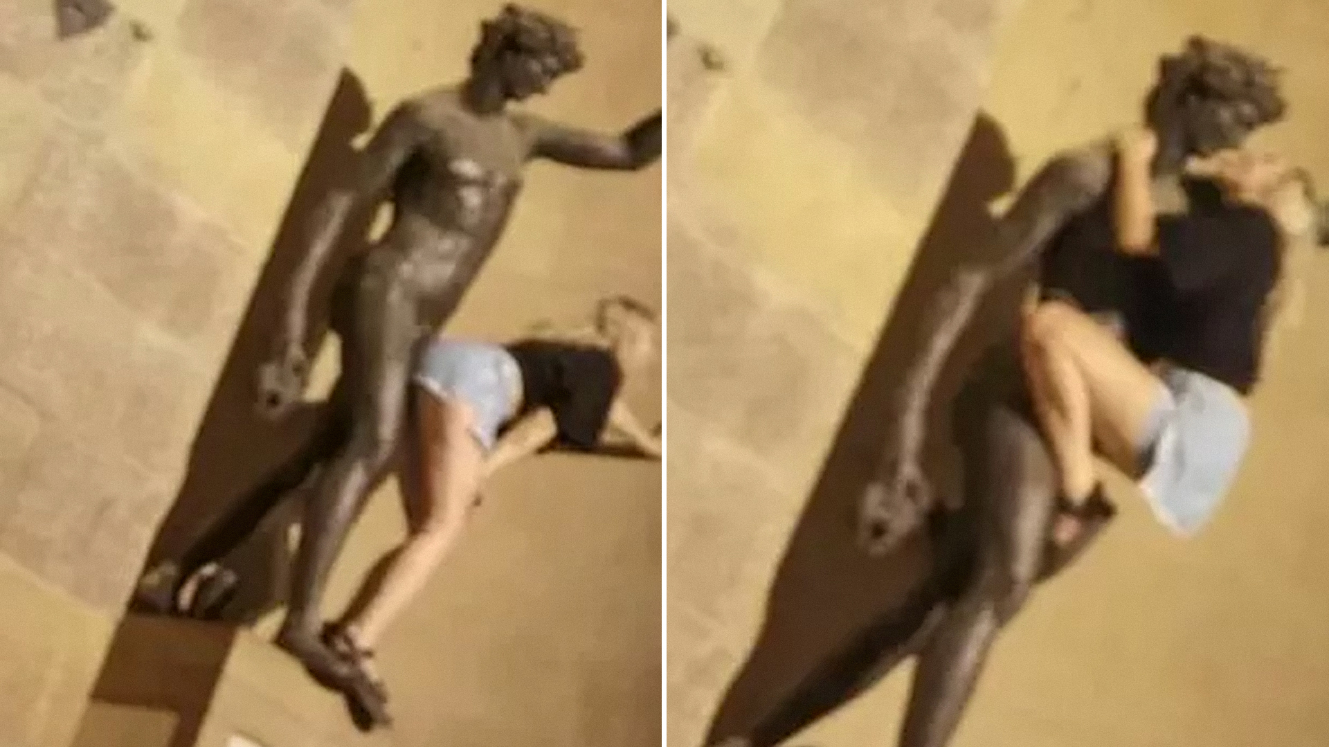 Indignação em Florença: Turista simula ato sexual com a estátua de Bacco di Giambologna