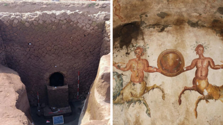 Arqueólogos italianos abriram uma tumba de 2.000 anos e a descoberta foi "sem precedentes"