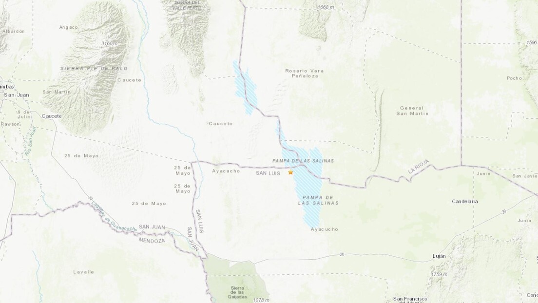 Terremoto de magnitude 6,0 atinge a Argentina