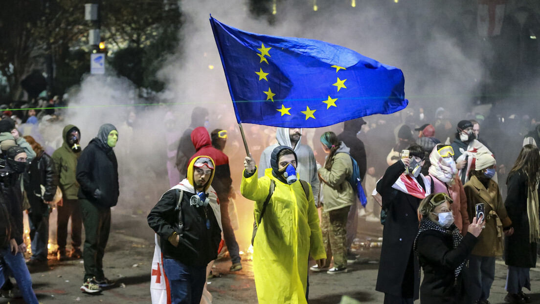 Protestos violentos são registrados na Geórgia