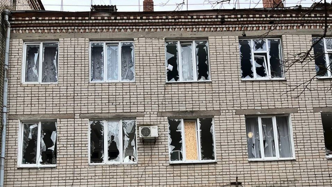 Ucrânia ataca hospital na província de Kherson (FOTOS)