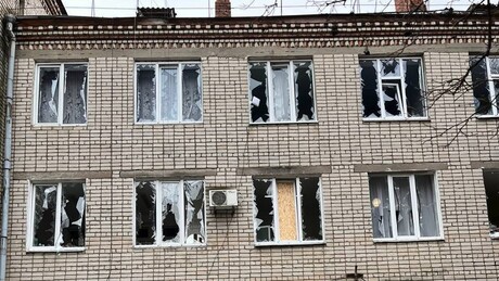 Ucrânia ataca hospital na província de Kherson (FOTOS)