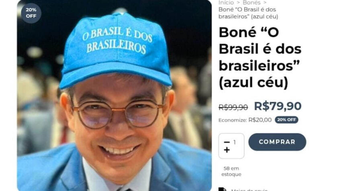 'O Brasil é dos brasileiros': boné adotado por aliados do governo é vendido a R$ 80