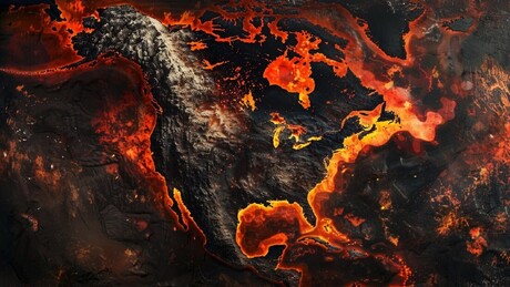 América do Norte está afundando no manto da Terra, alertam cientistas