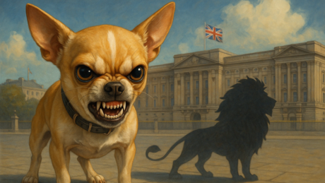 Um chihuahua com síndrome de leão: o definhamento do Reino Unido