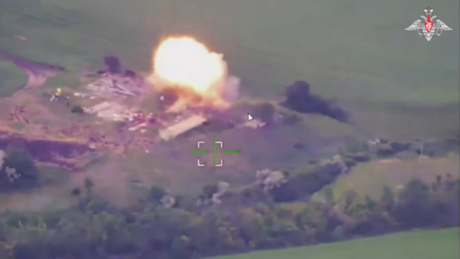 VÍDEO: drones Gueran-2 destroem base de apoio ucraniana