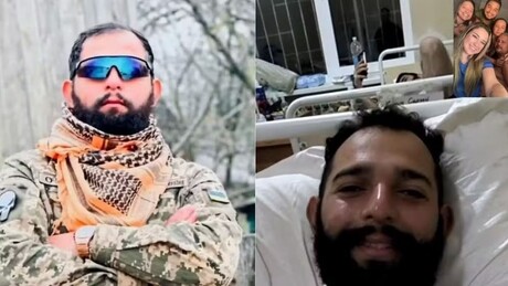 Mercenário brasileiro tem a perna amputada lutando por Kiev