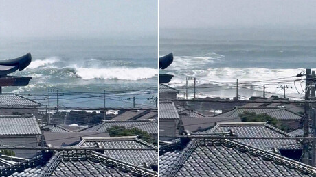 Veja como as ondas do tsunami atingem a costa do Japão (VÍDEOS)